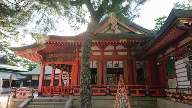 長田神社　朱塗