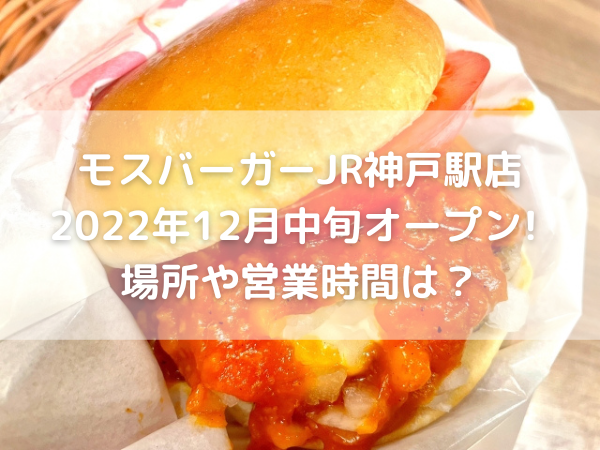 手で持ったモスバーガー