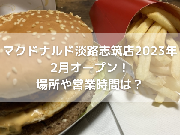 マクドナルド　ハンバーガー　ポテト